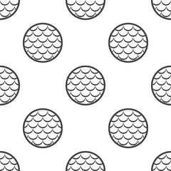 fish scales icon on white background © pandavector