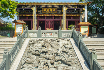 GUANGZHOU, CHINA - Oct.17: The great hall of Chunyang Temple. Chunyang Temple is a Taoist...