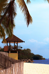 Fototapeta premium viewing tower with a lifeguard on the beach Singapore