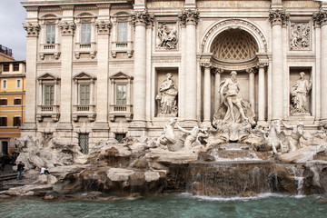 Monumental fontana de Trevi, Roma