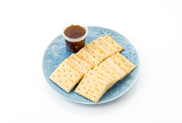 biscuit with pineapple jam