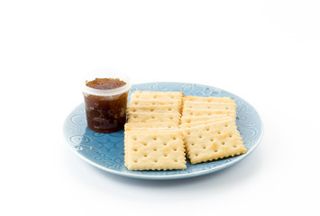 biscuit with pineapple jam