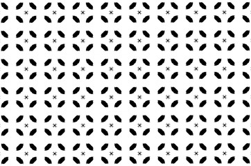 Fototapeta na wymiar Орнамент с чёрно-белыми геометрическими элементами. 1.31