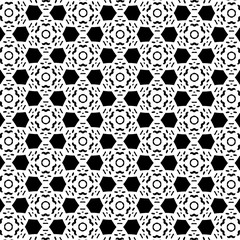 Fototapeta na wymiar Орнамент с чёрно-белыми геометрическими элементами. 1.10