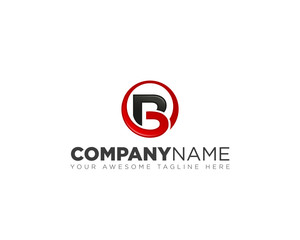 Fototapeta premium B circle logo inspiration