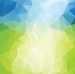 abstract background consisting of green, blue,