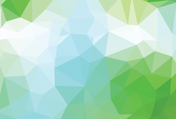 Abstract vector trendy green geometric background. Modern consis