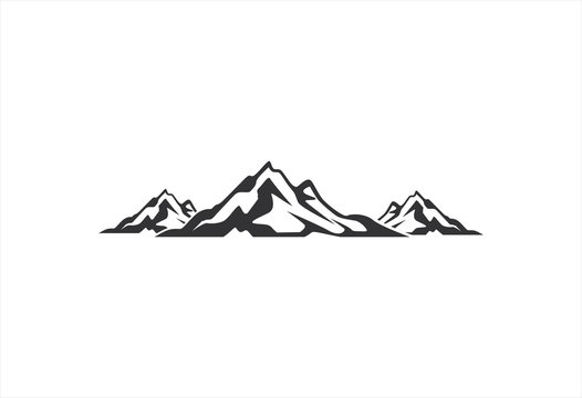 landscape alpine mountain logo
