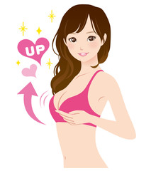 バストアップ　美容　女性