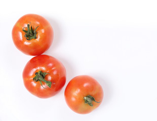 Tomatoes Whole and on  white