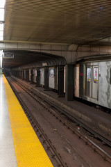 Obraz premium Train at subway station, Toronto, Ontario, Canada