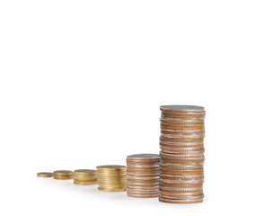  Coins graph stock market