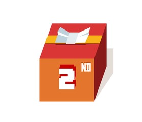 box present for happy 2nd birthday