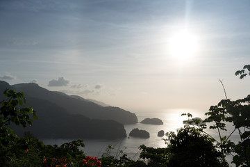 Sun shining over sea, Trinidad, Trinidad And Tobago