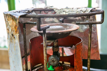 old kitchen gas stove