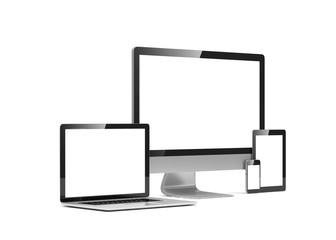 Ultimate web design, laptop, smartphone, tablet, computer, display