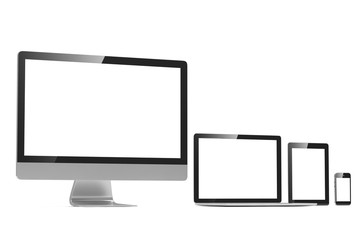 Ultimate web design, laptop, smartphone, tablet, computer, display