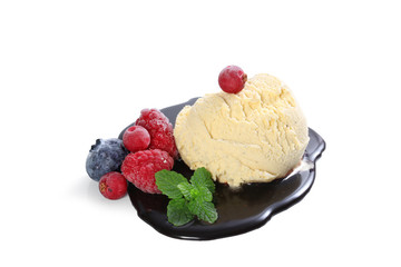 glace à la vanille
