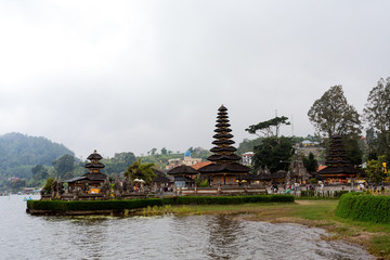 Pura Ulun Danu water temple on a lake Beratan. Bali