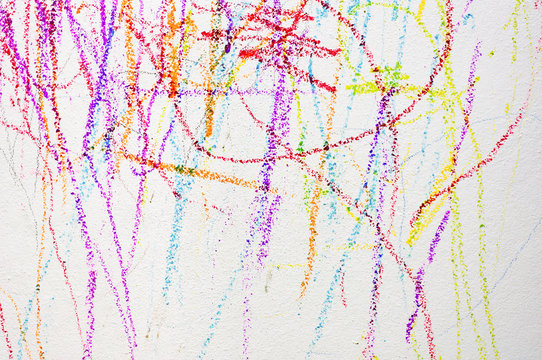 colorful of wallpaper by crayon color. art for child