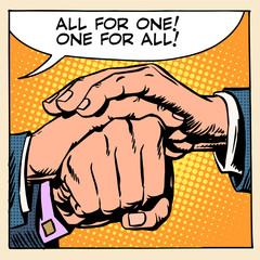 Friendship solidarity man hand