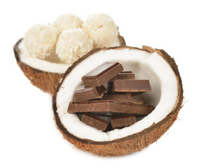 Chocolate and coconut