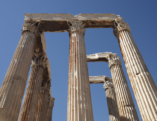 Athens Greece, olympian Zeus ancient temple columns