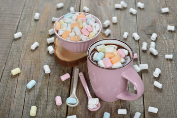 Hot chocolate with marshmallows