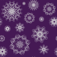 Vector background with snowflakes