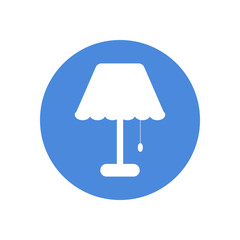 Lamp icon in vector