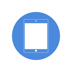 tablet computer icon, design in vector