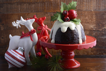 Traditional Christmas Plum Pudding