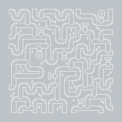 Bad plumbing. Pipe leakage. Canalization problems.