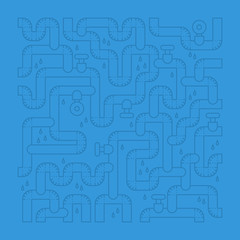 Bad plumbing. Pipe leakage. Canalization problems.