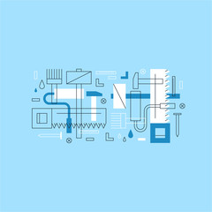 Renovation service illustration