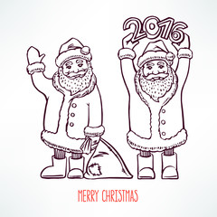 Obraz premium friendly Santa