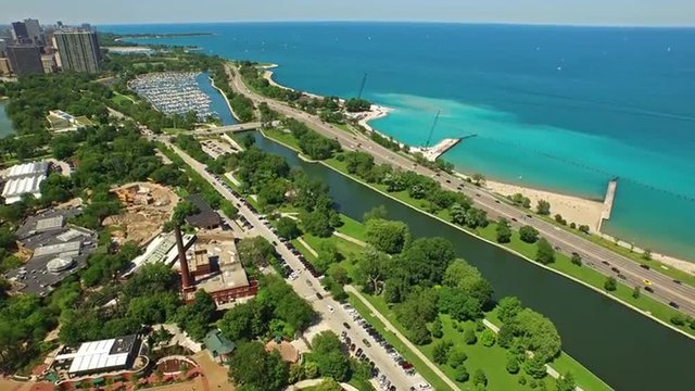 Aerial Illinois Chicago
Aerial video of downtown Chicago during the day. Illinois