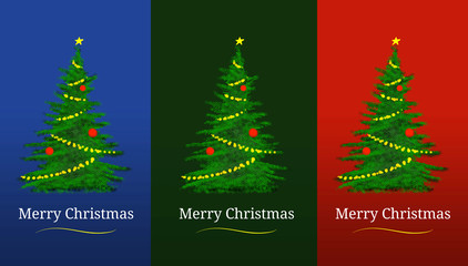 christmas card vintage blue background