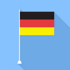 Flag of Germany . Vector illustration.