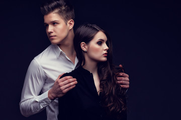 Sexy young couple in love