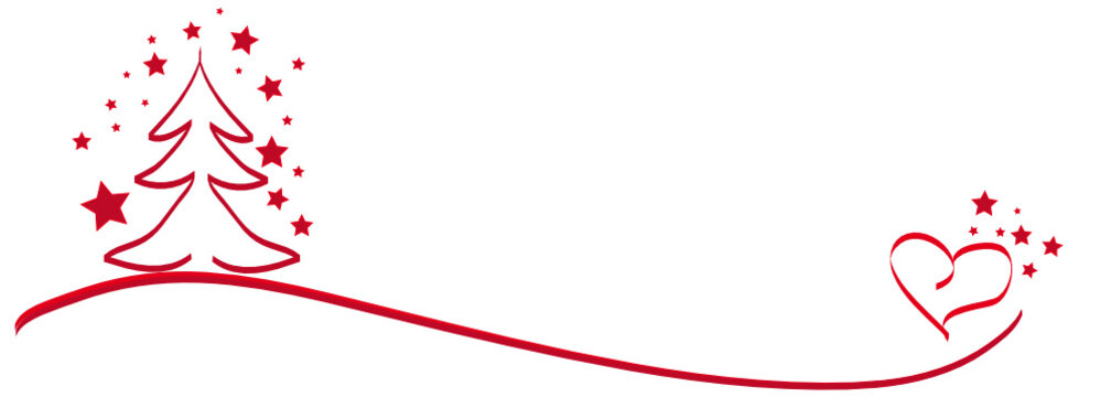 Weihnachten Banner Baum