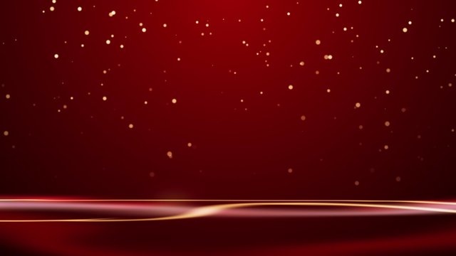 red christmas background with snowfall