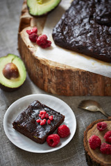 a chocolate pie on a piece of parchment