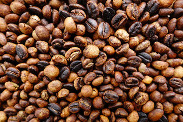 Coffee beans for backgrounds or textures