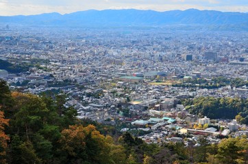 Fototapeta na wymiar 京都　大文字山からの景色