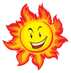 Sun with happy face