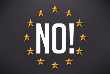 Say no to terrorism - european flag
