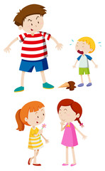 Gangster boy and friendly girl