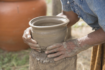 Pottery,Texture background