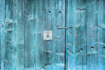 The old blue wood texture with natural patterns